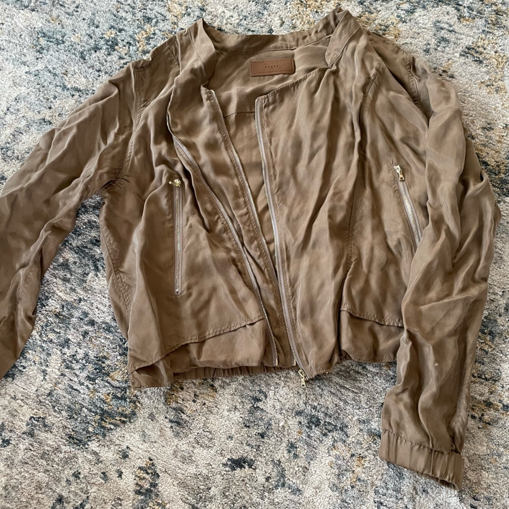 Blank NYC Cropped Moto Bomber Jacket